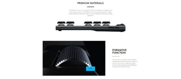 Logitech G913 TKL Tenkeyless Lightspeed Wireless RGB Mechanical Gaming Keyboard