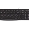 Logitech K120 USB Wired Keyboard | USB Plug-and-Play | Full-Size | Spill-Resistant