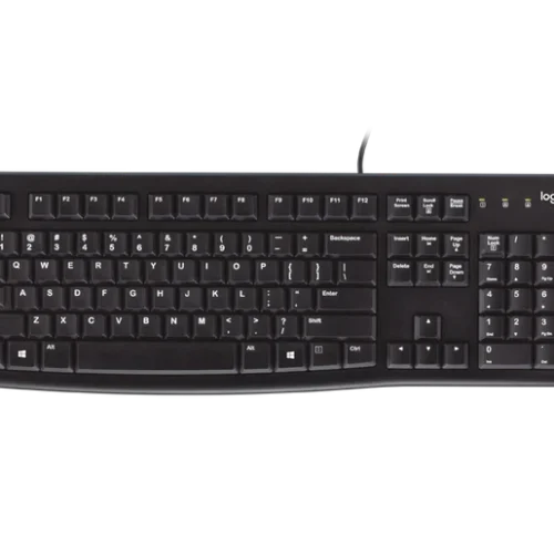 Logitech K120 USB Wired Keyboard | USB Plug-and-Play | Full-Size | Spill-Resistant