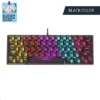 Armaggeddon MKA 1C Neo LED Backlight Mechanical Gaming Keyboard 61 Key Hot Swapable  Black / White
