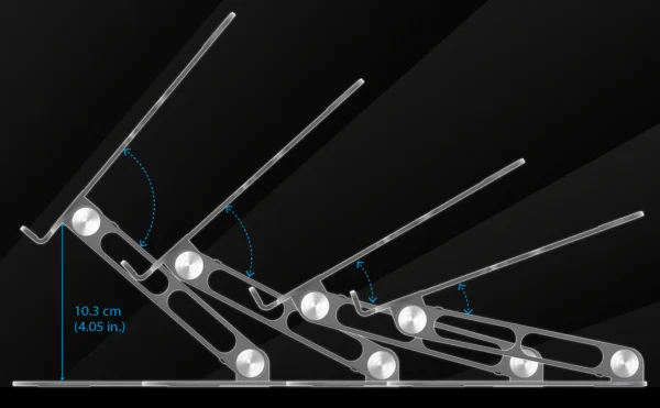 j5create JTS127 Ergonomic Aluminum Alloy Laptop Stand Designed to fit laptop/device up to 16 inch tablet stand PC stand