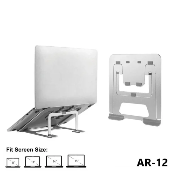 Brateck Portable 6 Level Adjustable Laptop Riser For 11 inches To 15 inches Tablets Books Laptop Stand Holder (AR 12)