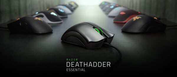 Razer Deathadder Essential 2021 Wired Gaming Mouse | 6400 DPI Optical | Ergonomic | 5 Programmable Buttons | Right-Handed