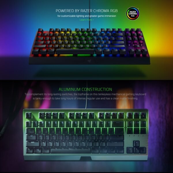 Razer Blackwidow V3 TKL Tenkeyless Wired Gaming Keyboard | TKL | Chroma RGB | 80 Million Keystroke Lifespan | Mechanical
